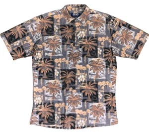 Ono Hawaiihemd Herren Gr. M Medium Coconut Trees grau Aloha Hemd - Bild 1 von 12