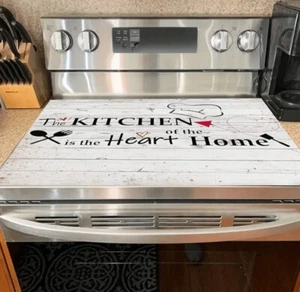 Glass Cooktop Protector - Large Glass Stove Top Cover Kitchen Is The Heart - Picture 1 of 7