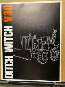 Vtg Charles Machine Works Brochure Ditch Witch 1970 V30 ~ Original - Picture 1 of 3