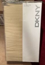 DKNY Standard Pillowcase Set Of 2 NEW Sand Color Beige Cotton
