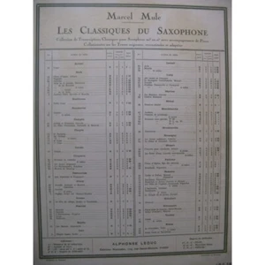 Gluck C. W. Armide Chaconne Saxofón Piano 1937 - Imagen 1 de 4