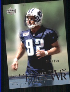 2001 Upper Deck Legends Football Card #179 Eddie Berlin Rookie 