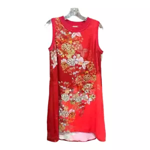 Elie Tahari Size M Malaya Sleeveless Floral-Print Chiffon Silk Sun Dress - Picture 1 of 4