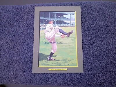 1993 PEREZ-STEELE SIGNED HAL NEWHOUSER GREAT MOMENTS POSTCARD JSA COA - Image 1 of 3