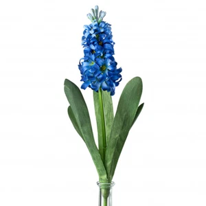 Blue Hyacinth 17" Faux Floral Spray - Picture 1 of 3