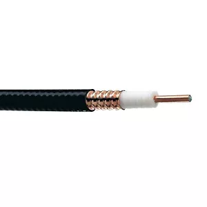 Cable coaxial de espuma de baja densidad de cobre corrugado LDF4RK-50A 1/2"" negro - Imagen 1 de 1