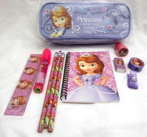 Sofia the First Princess Purple Pencil Case Pouch&10pc Stationary Set Combo-New! - Picture 1 of 1