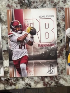 2024 TOPPS SIGNATURE NFL CLASS BRONZE RC CARD COMMANDERS MICHAEL WILEY #199 - Picture 1 of 1