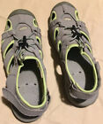 Women’s Sz 8 Gray & Green Hiking Trail Walking Sandals / Shoes - NICE!