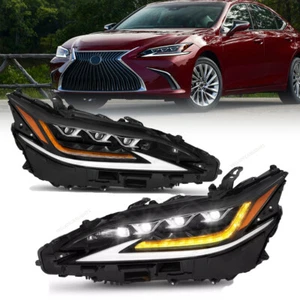 LED Triple Headlight Driver Passenger Pair For 19-22 Lexus ES300H ES350 Upgrade - Picture 1 of 14