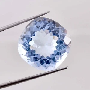Cuscino AAA 20,55 Ct 100% Naturale Acquamarina Bluastra Gemma Sciolta Certificato - Foto 1 di 6