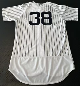 Camiseta deportiva usada de Jonathan Loaisiga debut firmado por los Yankees con certificación MLB - Imagen 1 de 14