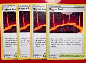4x Magma Basin 144/172  Pokémon TCG Brilliant Stars Trainer Stadium Playset NM - Picture 1 of 1