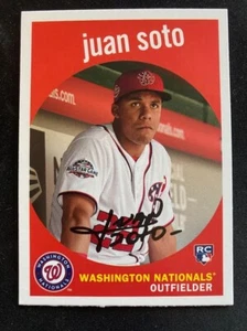 2018 Topps Archives - 1959 Design #73 Juan Soto (RC) - Foto 1 di 2