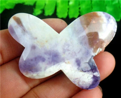 48x35x9mm Natural Púrpura Sugilite Tallada Mariposa Sin Agujero Colgante Decoración AD67991 Foto 1 de 3