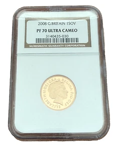 Great Britain 2008 Gold 1 Sovereign NGC PF70UC - Picture 1 of 2