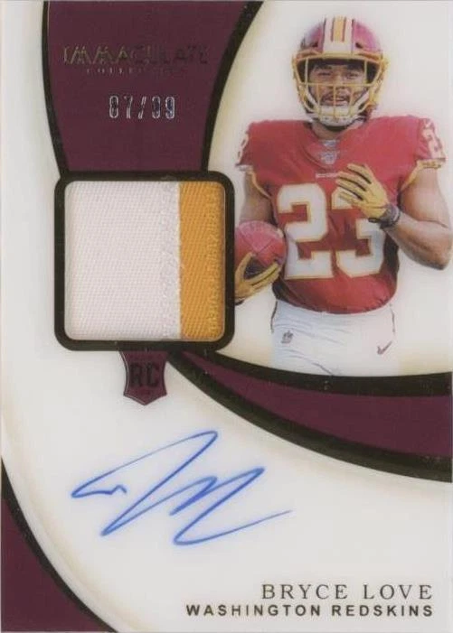 2019 Panini Immaculate Collection Bryce Love #126