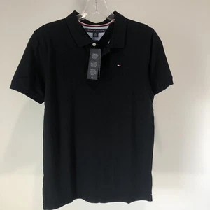 Polo Tommy Hilfiger ragazzo manica corta nera taglia XL(20) nuova con etichetta - Foto 1 di 5