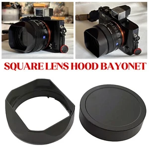 Square Lens Hood Bayonet for Sony RX1R RX1RM2 Sony FE 55mm F1.8 Replaces LHP1 - Foto 1 di 11