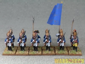 28mm Seven Years War WDS painted Purssia Infantry Regiment Nr 33 cc61 - Picture 1 of 9