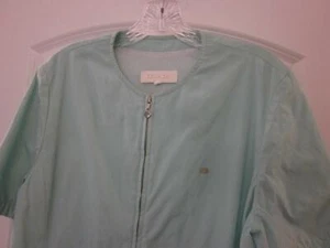 Chaqueta Rompevientos Verde Escada Como Nueva Talla EU 38/8 EE. UU. Mangas Cortas con Cremallera Rt. $475 - Imagen 1 de 12