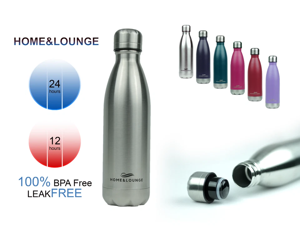 Stainless Steel Vacuum Insulated Water Bottle Sports Bicycle Car Gym 17 (oz)  - Image 1 of 4