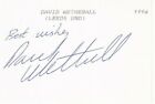 Leeds United DAVID WETHERALL Signed Index Card