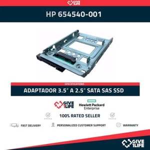 ADAPTADOR 3.5″ a 2.5″ SATA SAS SSD Nuevo HP DELL .. 654540-001 - Photo 1/6