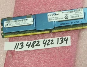 4GB DDR2 240p 2RX4 PC2-5300F PC2-5300 CL5 36c 256x4 DDR2-667 2Rx4 1.8V RDIMM - Picture 1 of 1