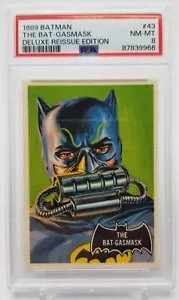 1989 Topps Batman THE BAT-GASMASK 1966 Deluxe Reissue PSA 8 NM-MT (87839966) #43 - Picture 1 of 5