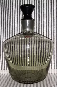 BOTELLA JARRA VIDRIO ARTE GRIS HUMO RICHARD SUSSMUTH VINTAGE AÑOS 50 con TAPÓN - Imagen 1 de 12