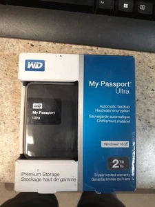 Western Digital My Passport Ultra 2.5" 2TB External Hard Drive WD NEW - Afbeelding 1 van 2
