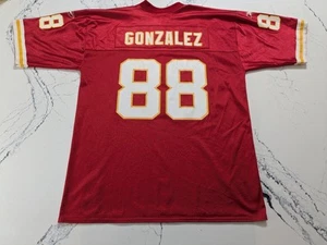 Vintage Reebok Tony Gonzalez Kansas City Chiefs #88 Jersey Large Red Home - Picture 1 of 12