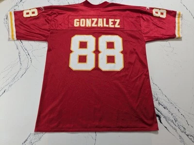 Camiseta de Colección Reebok Tony Gonzalez Kansas City Chiefs #88 Grande Roja Hogar Foto 1 de 4