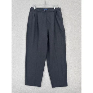 Karen Scott Womens Black Pleated High Waist Dress Pants Size 16 Average - Picture 1 of 5