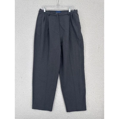 Karen Scott Womens Black Pleated High Waist Dress Pants Size 16 Average - Image 1 of 4