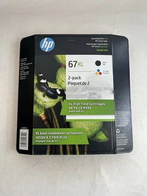 HP 67XL Combo Set Genuine Ink Cartridges in retail Box Exp 10/2026 - Image 1 of 4
