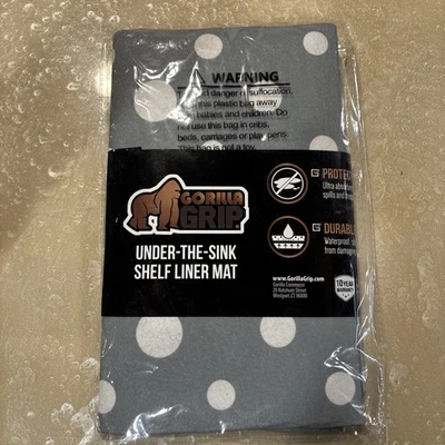 Alfombrilla Gorilla Grip Under The Frek 24x40 Gris Blanco NUEVA Recortable Lavable  Foto 1 de 4