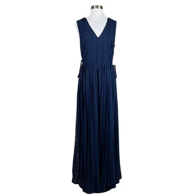JS Collections Women's Formal Dress Size 12 Blue Lace and Chiffon Evening Gown - Image 1 of 4