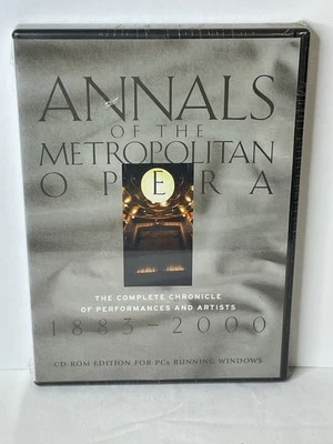 Annals Of The Metropolitan Opera Complete Chronicle CD-rom PC 1883-2000 New - Image 1 of 4