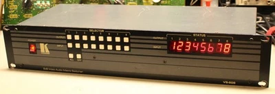 Kramer VS-808 Composite Video Audio 8x8 Matrix Switcher 110v - tested WORKING - Image 1 of 4