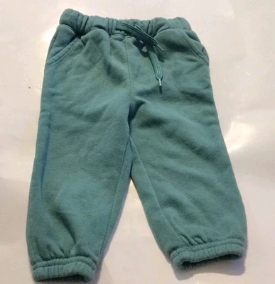 Pantalones deportivos Old Navy para niños talla 12-18 meses verde azulado cordones funcionales Foto 1 de 4