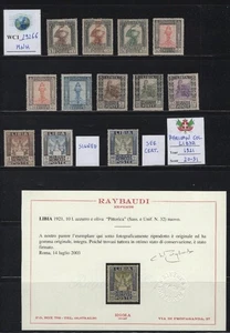 WC1_29266. ITALIAN COL.:LIBYA. Rare 1921 AFRICAN THEMES set.Sc.20-31 w.cert. MNH - Picture 1 of 1