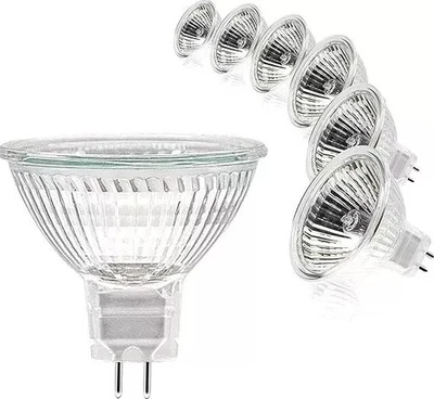 12v 35w MR16 Long Life Halogen Lamp Bulb Dimmable Warm White Spot Light Bulbs - Image 1 of 4