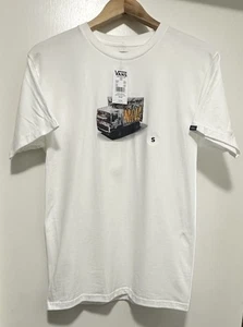NWT Vans Special Delivery Mens Size S Small White Cotton Classic Fit T Shirt - Picture 1 of 6