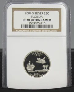 2004 S Florida Silver NGC PF 70 UCAM - Picture 1 of 2