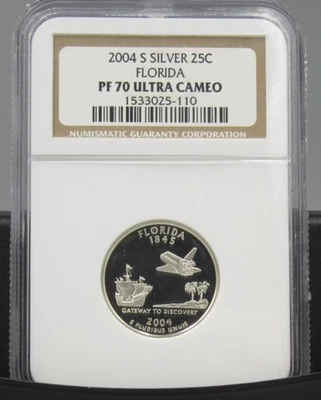 2004 S Florida Silver NGC PF 70 UCAM - Image 1 of 2