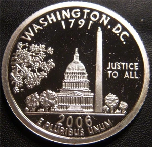 2006 51st State Proof Washington DC Quarter - National Collectors Mint - Picture 1 of 1