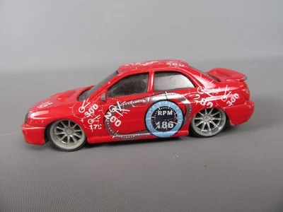 C521 Burago Cina Subaru Impreza Wrx Sti Rosso 1:43 Macchina Di Sport Bburago - Immagine 1 di 4