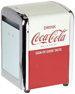 Coca-Cola Serviettenspender, halb, rot - Bild 1 von 3